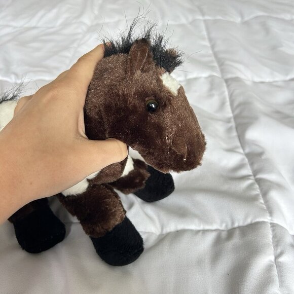 Ganz Webkinz HM147 Pinto Horse Plush Stuffed Animal Brown White Y2K - NO CODE - Picture 7 of 10